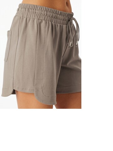 SCHIESSER Pyjamashorts ' Mix & Relax ' in Beige