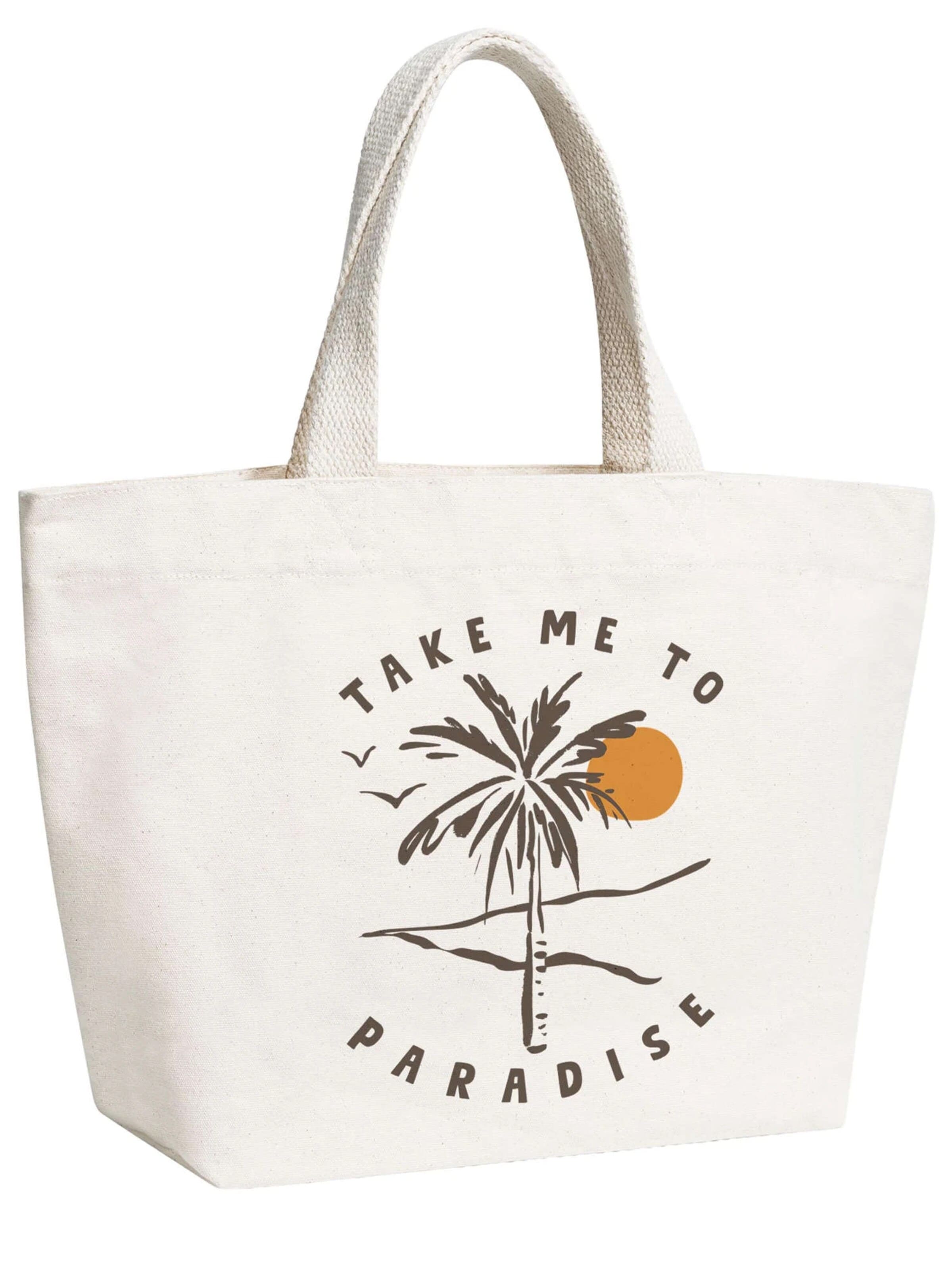 Neverless Strandtasche 'Take me to Paradise'‌‌ in One Size in nude, Produktansicht