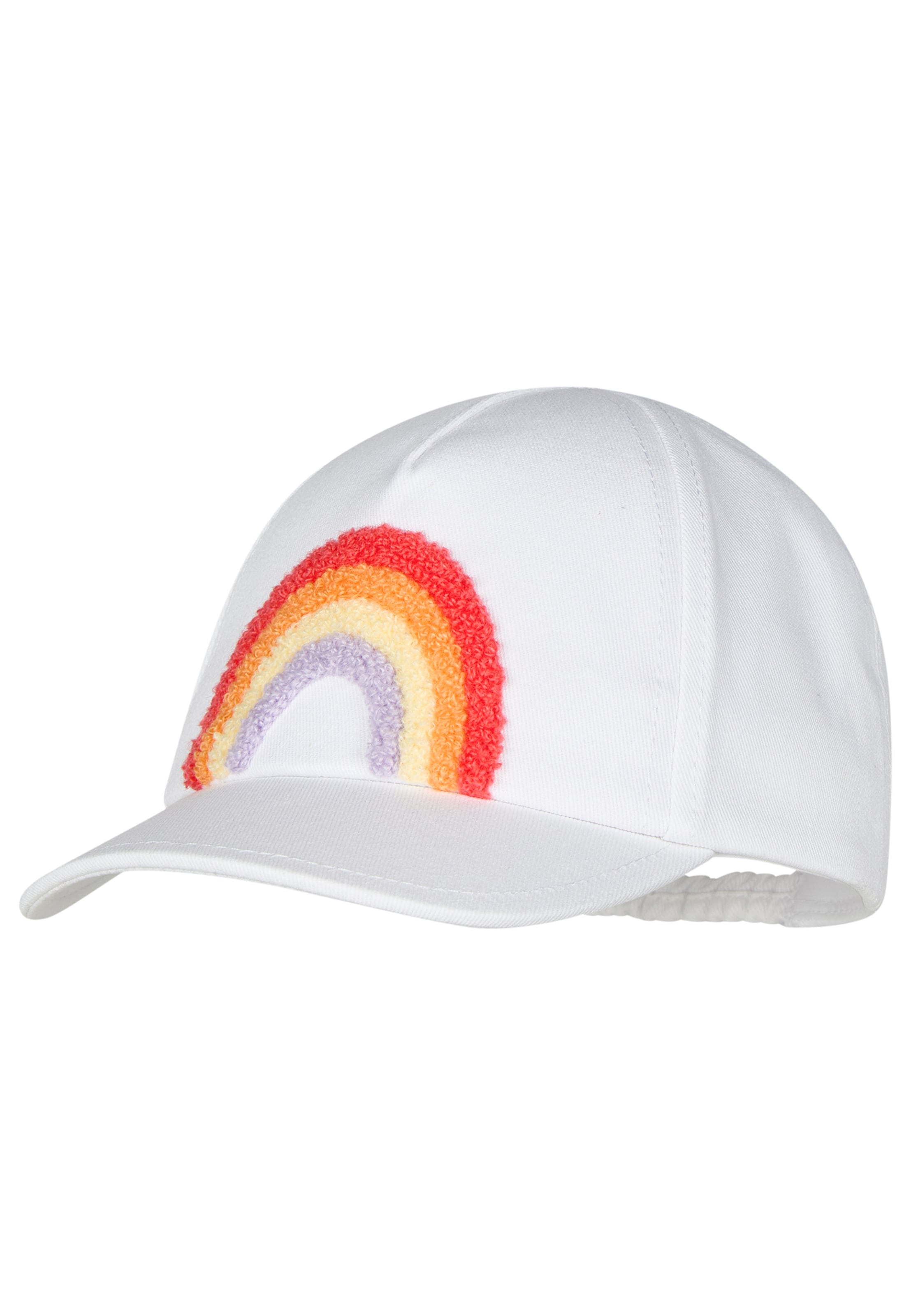 STERNTALER Hat 'Regenbogen' in White: front