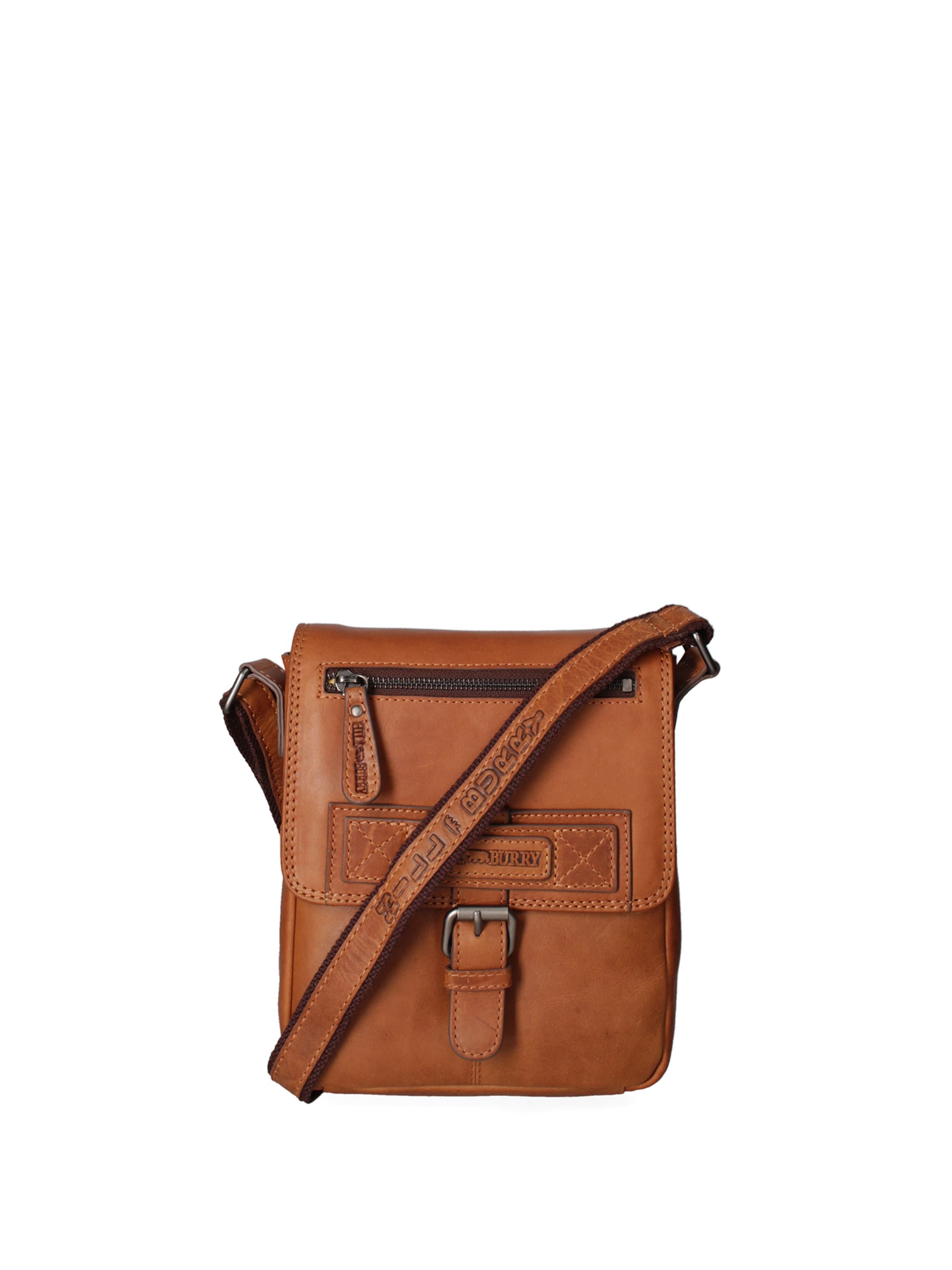 HILL BURRY Schoudertas in Bruin: voorkant