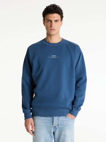 CHASIN' Sweatshirt 'Regent Round' in Blauw: voorkant