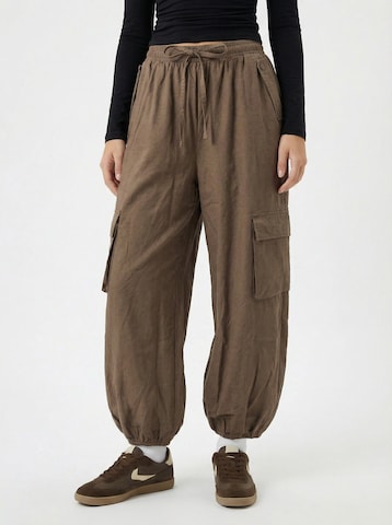 Loosefit Pantalon cargo 'Lenni' studioselect en marron : devant