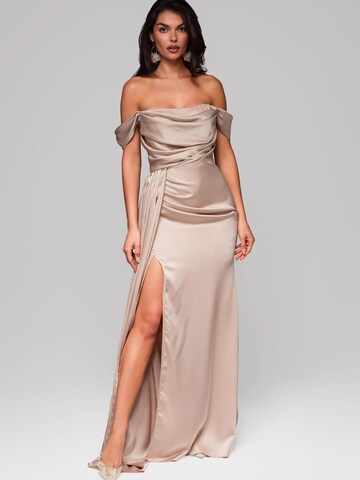 Ombre Evening dress in Beige