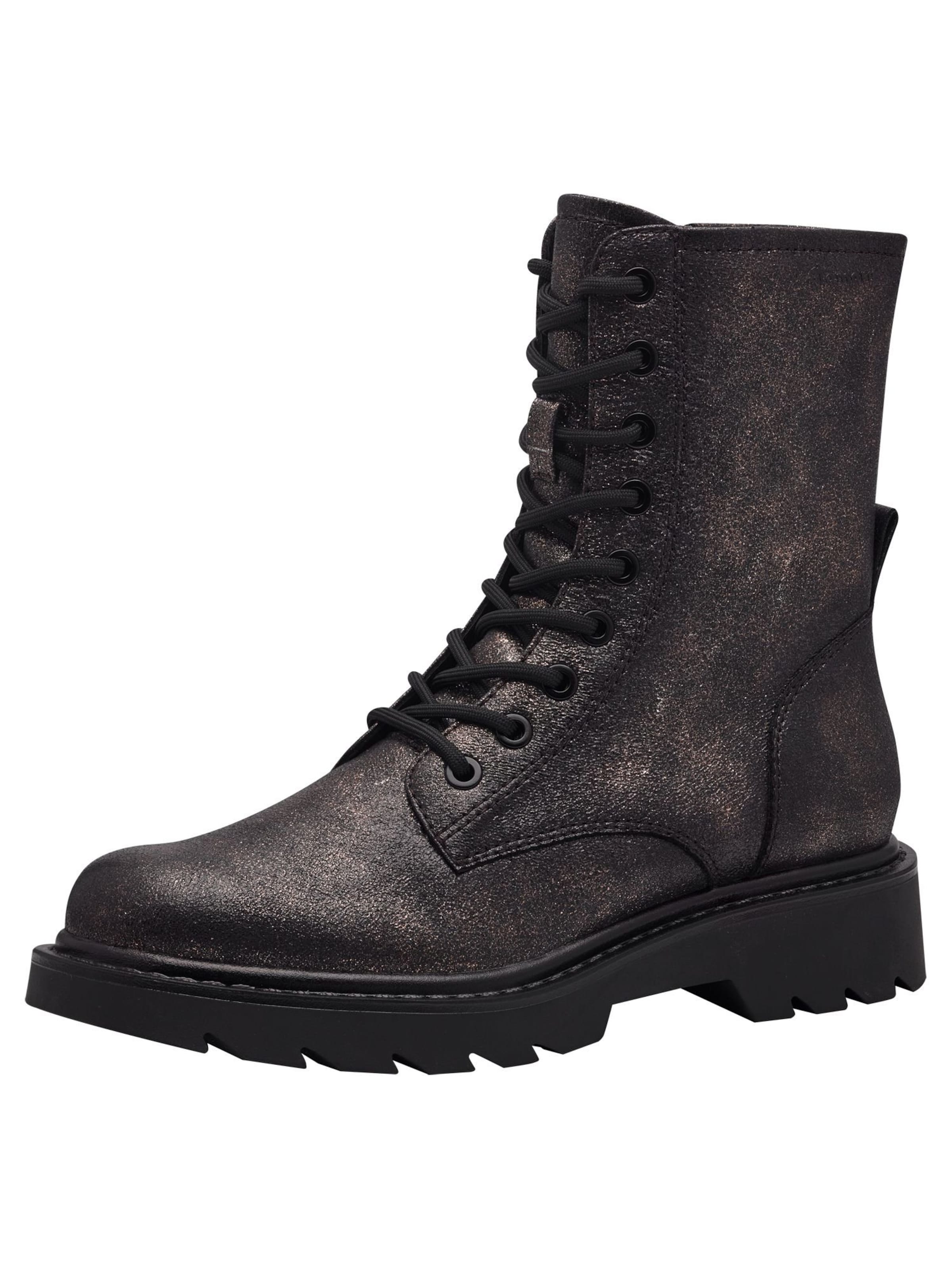 Tamaris Schnürstiefelette in Grau: Vorderseite