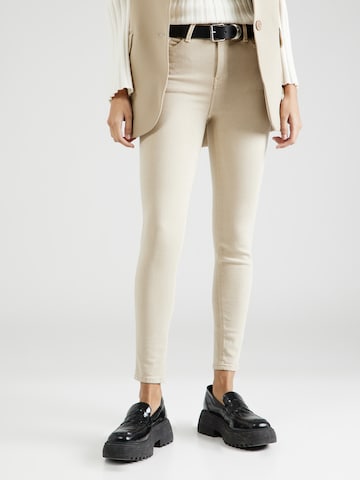 Springfield Skinny Jeans '4.T.SARGA' in Beige: voorkant