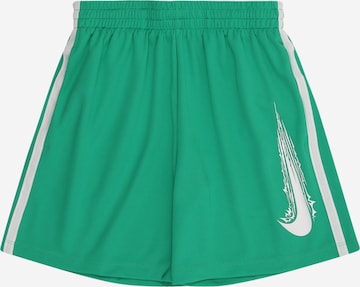 žalia Nike Sportswear Laisvas Sportinės kelnės: priekis