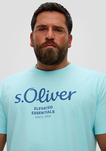 s.Oliver Men Big Sizes T-Shirt in Blau