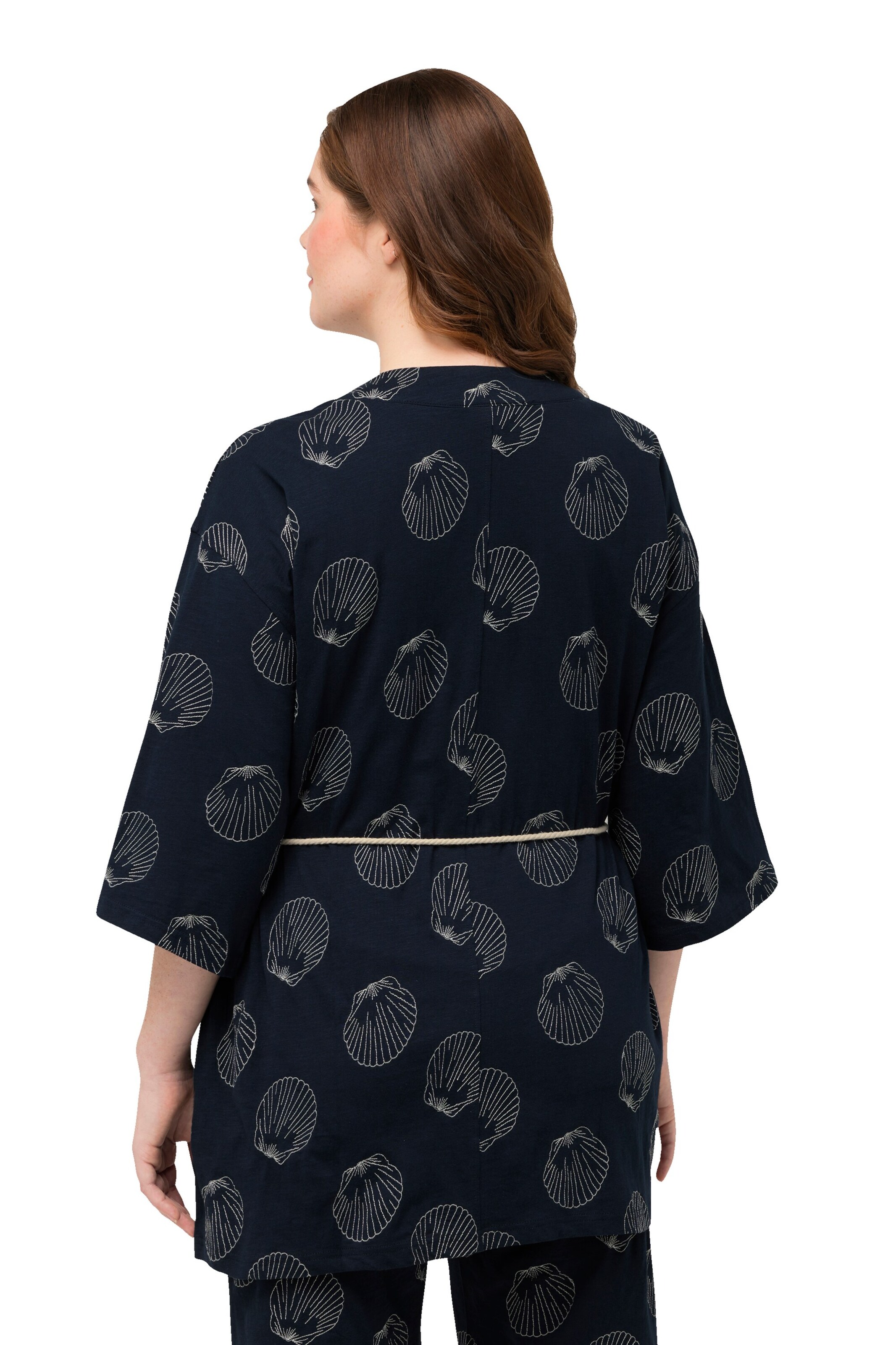 Ulla Popken Kimono in Blauw