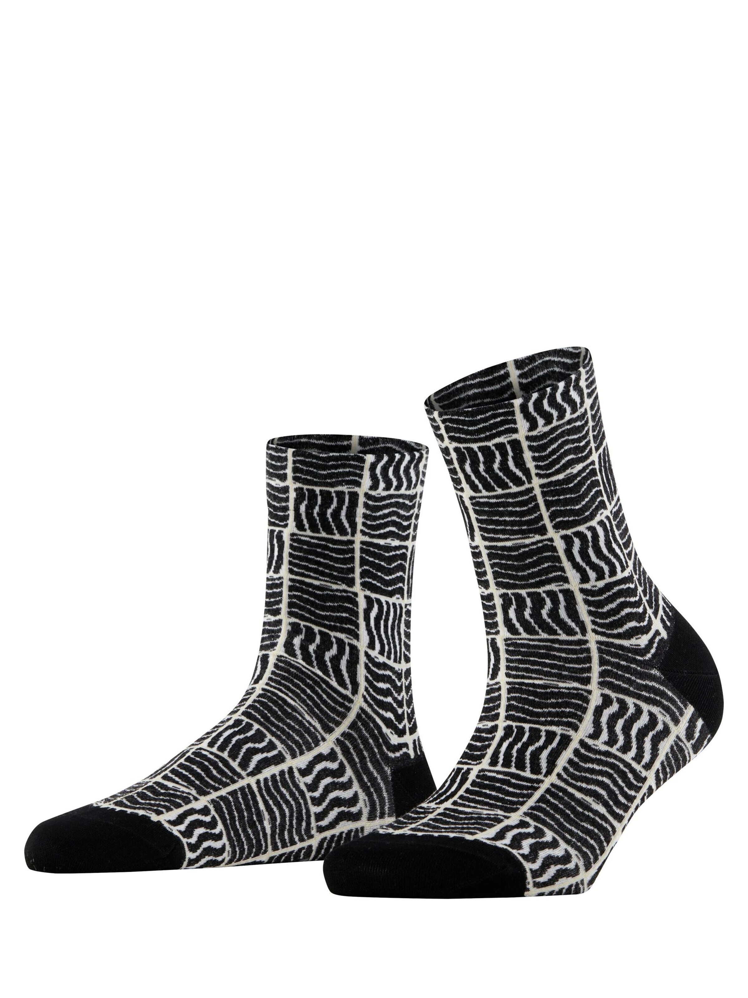 FALKE Socken 'Coast Tile'‌‌‌‌‌‌‌‌‌ in Schwarz: Vorderseite