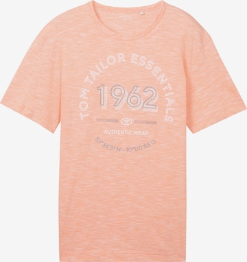 T-Shirt TOM TAILOR en orange : devant