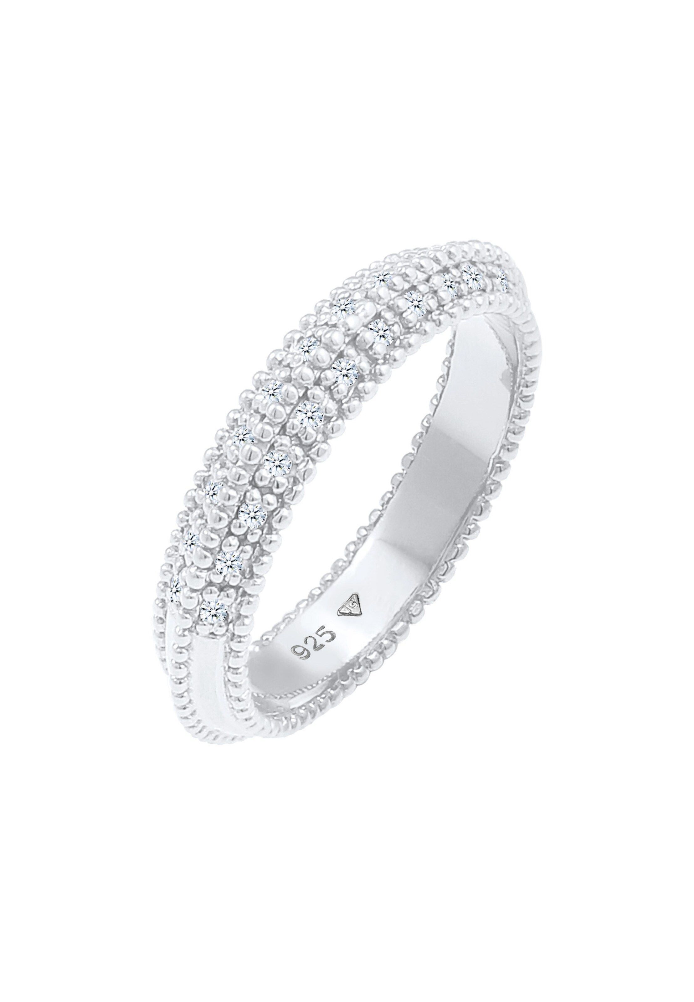 Elli DIAMONDS Ring 'Eternity' in Silver: front