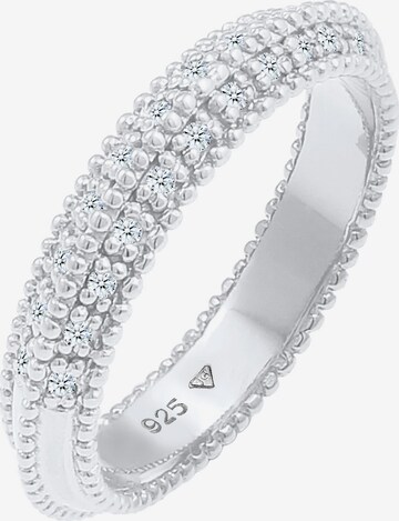 Elli DIAMONDS Ring 'Eternity' in Silver: front