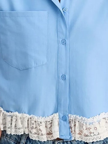 Bianco Lucci Bluse in Blau