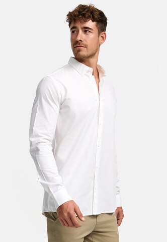 INDICODE JEANS Regular fit Overhemd 'Kamby ' in Wit