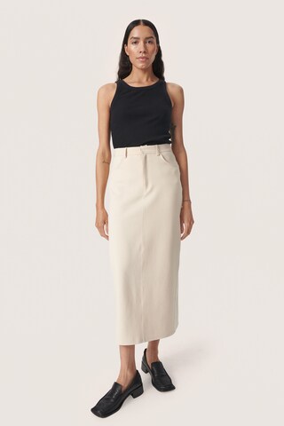 SOAKED IN LUXURY Skirt 'Anastasia' in Beige