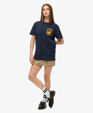 T-shirt oversize Superdry en bleu
