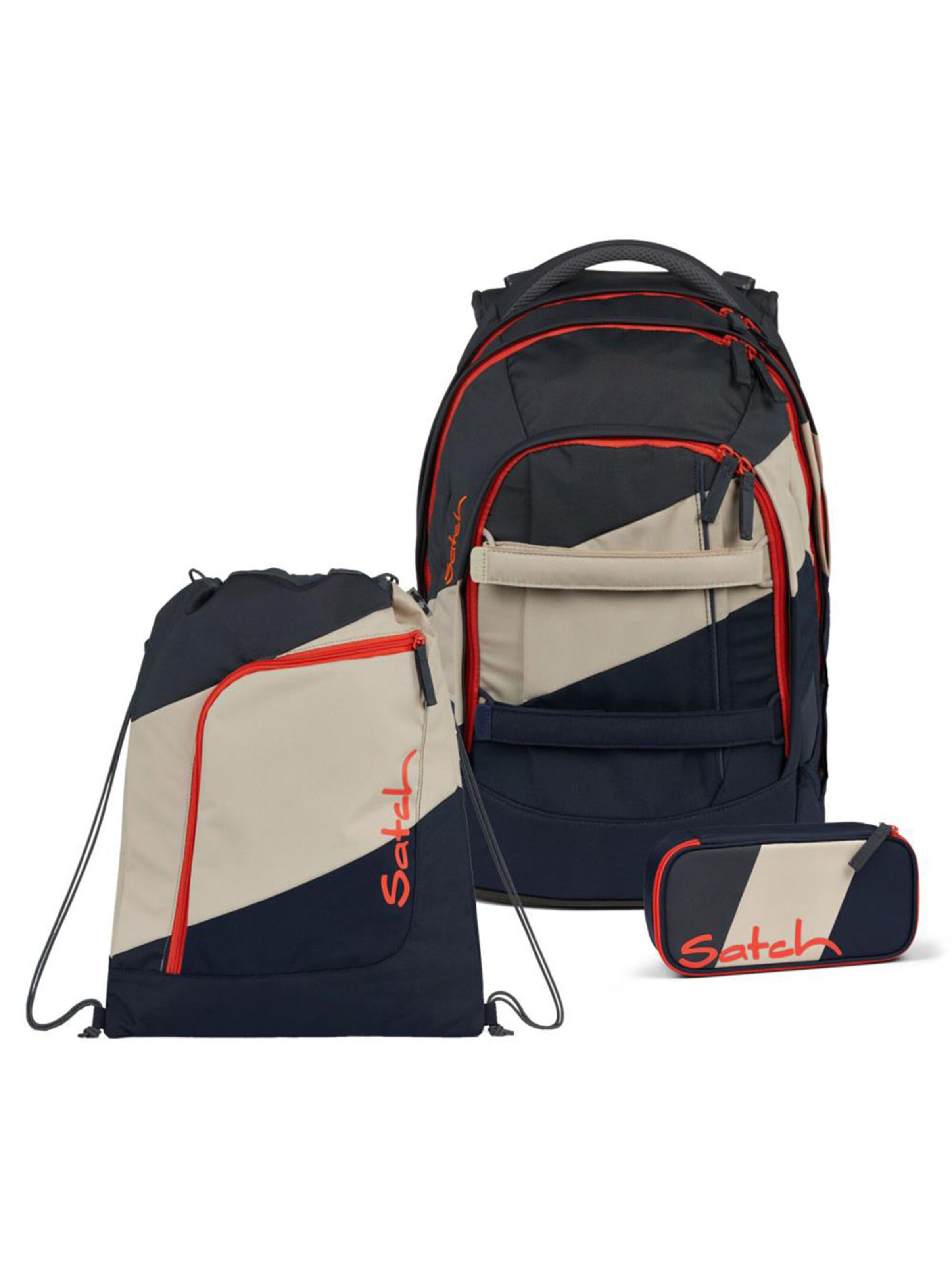 Satch Rucksack 'NOW OR NEVER'‌‌‌‌‌‌‌‌ in Schwarz: Vorderseite