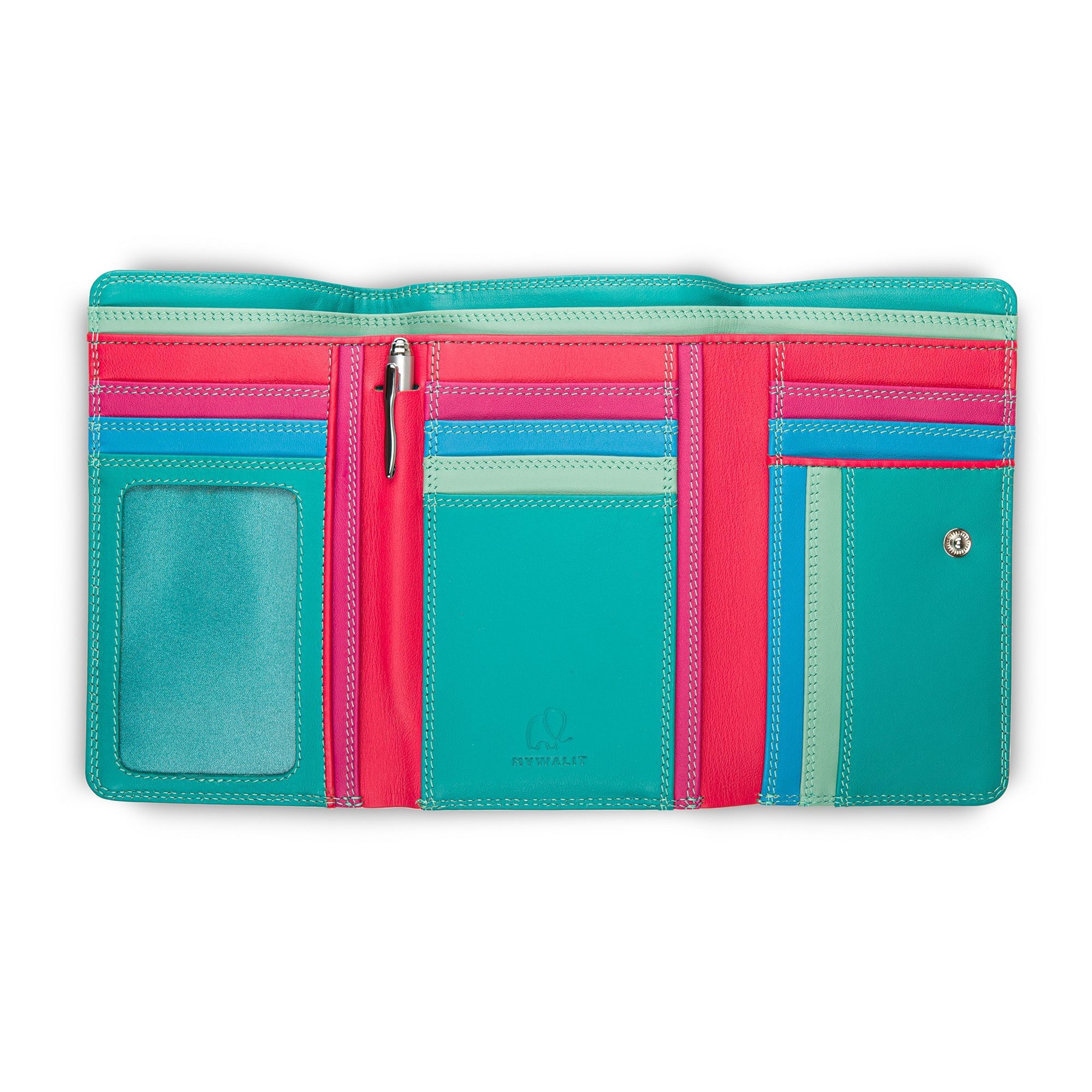 mywalit Wallet 'Medium Tri-fold' in Pink