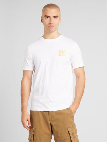 HUGO T-Shirt 'Dimoni' in Weiß: Vorderseite