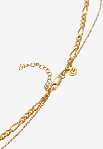 ELLI PREMIUM Halskette 'Figaro' in Gold