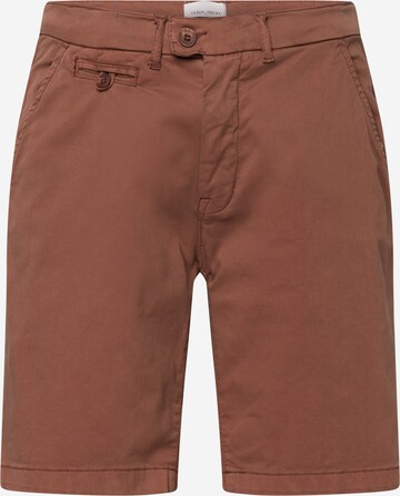 Pantalon chino Casual Friday en marron : devant