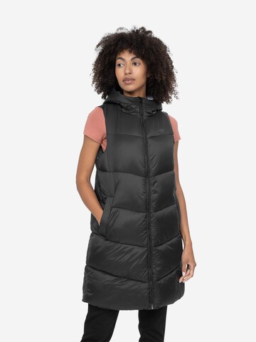 Gilet sportivo di 4F in nero: frontale