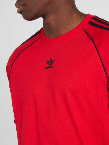 ADIDAS ORIGINALS - Camisa 'SST' em vermelho