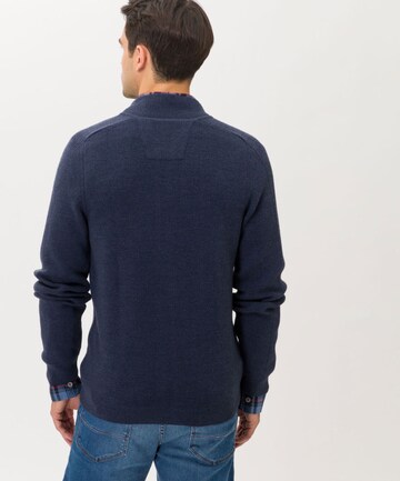 BRAX Knit Cardigan 'John' in Blue: back