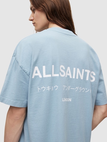 AllSaints Tričko 'Underground' – modrá