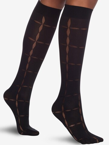 Wolford - Calcetines hasta la rodilla 'Anniversary' en negro