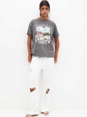 T-shirt Pull&Bear en gris