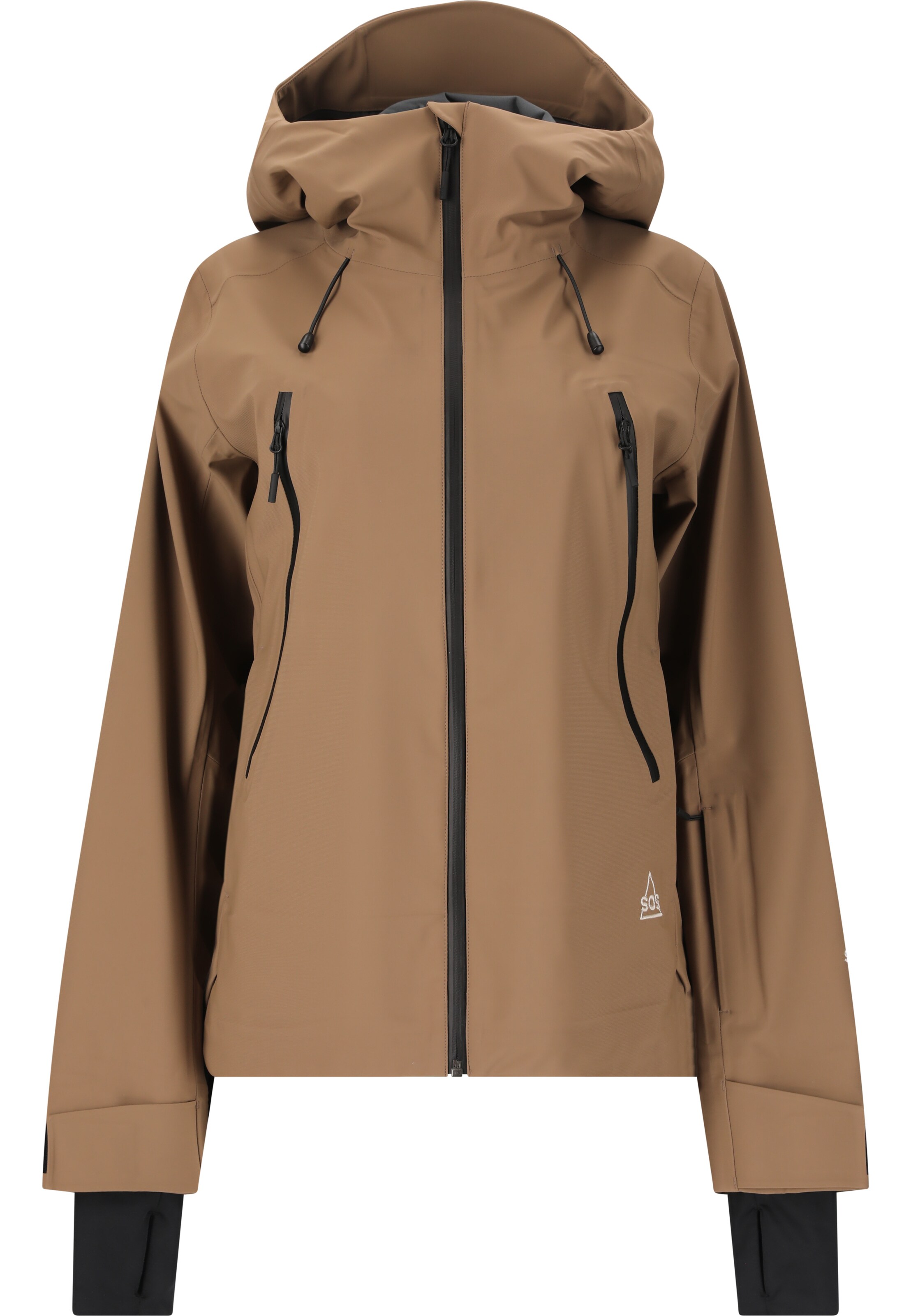 SOS Athletic Jacket 'Hoverla' in Brown: front