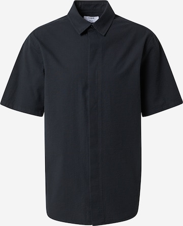 ABOUT YOU x Kevin Trapp Regular fit Skjorta 'Harun' i svart: framsida
