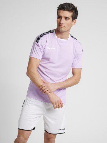 Hummel - Camiseta funcional en lila: frente