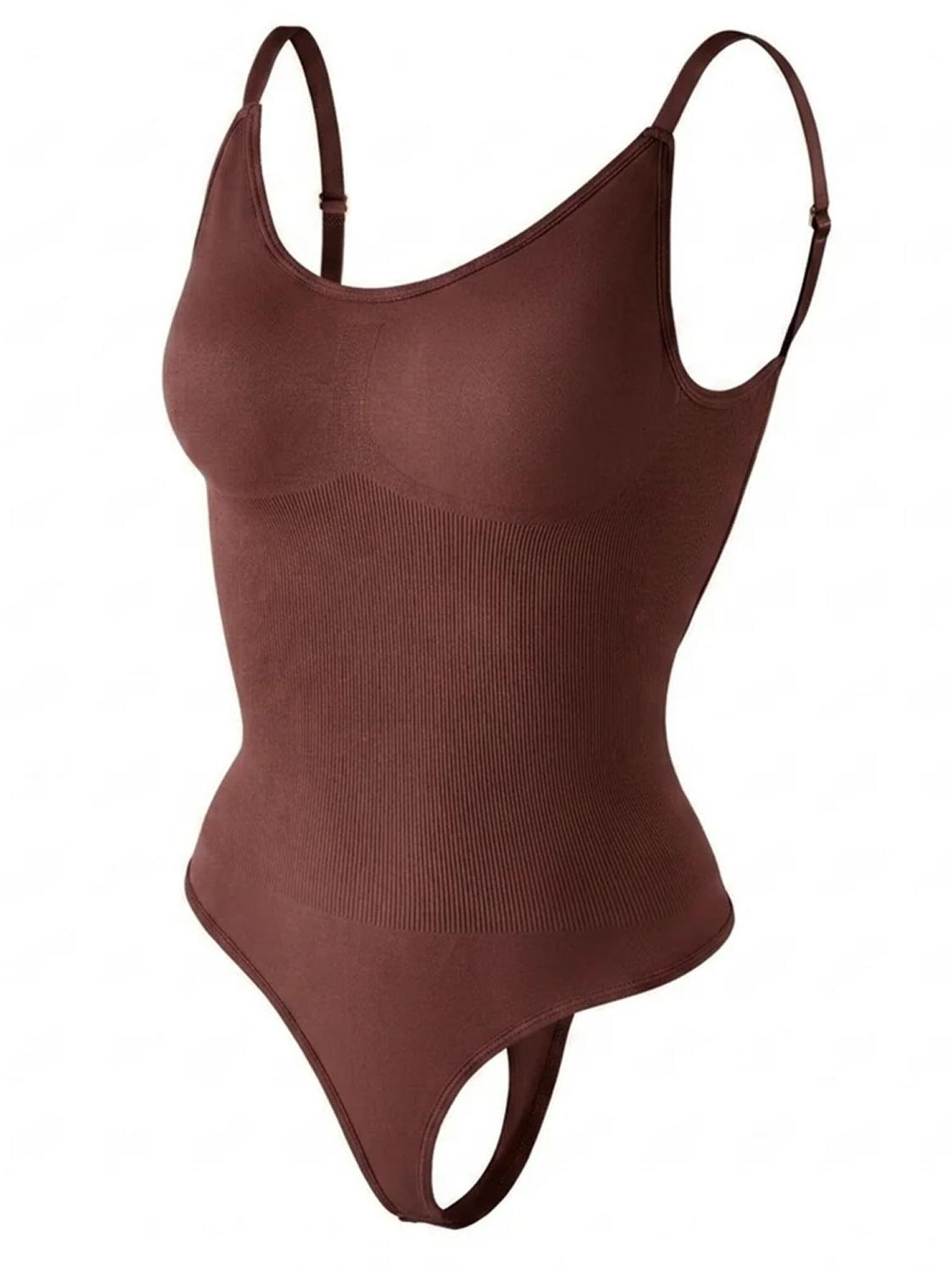 Shapetape Shapingbody 'Body met Lage Rug Met String' in Bruin
