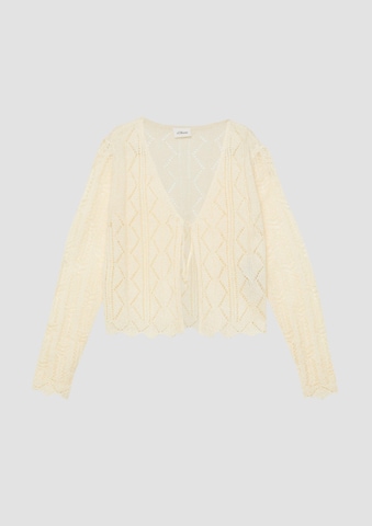 s.Oliver Gebreid vest in Beige