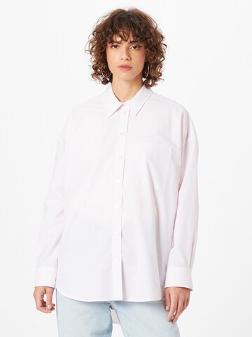 DRYKORN - Blusa 'AAKE' en blanco: frente