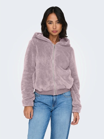 ONLY Jopa iz flisa 'ONLNEWANNA' | vijolična barva: sprednja stran