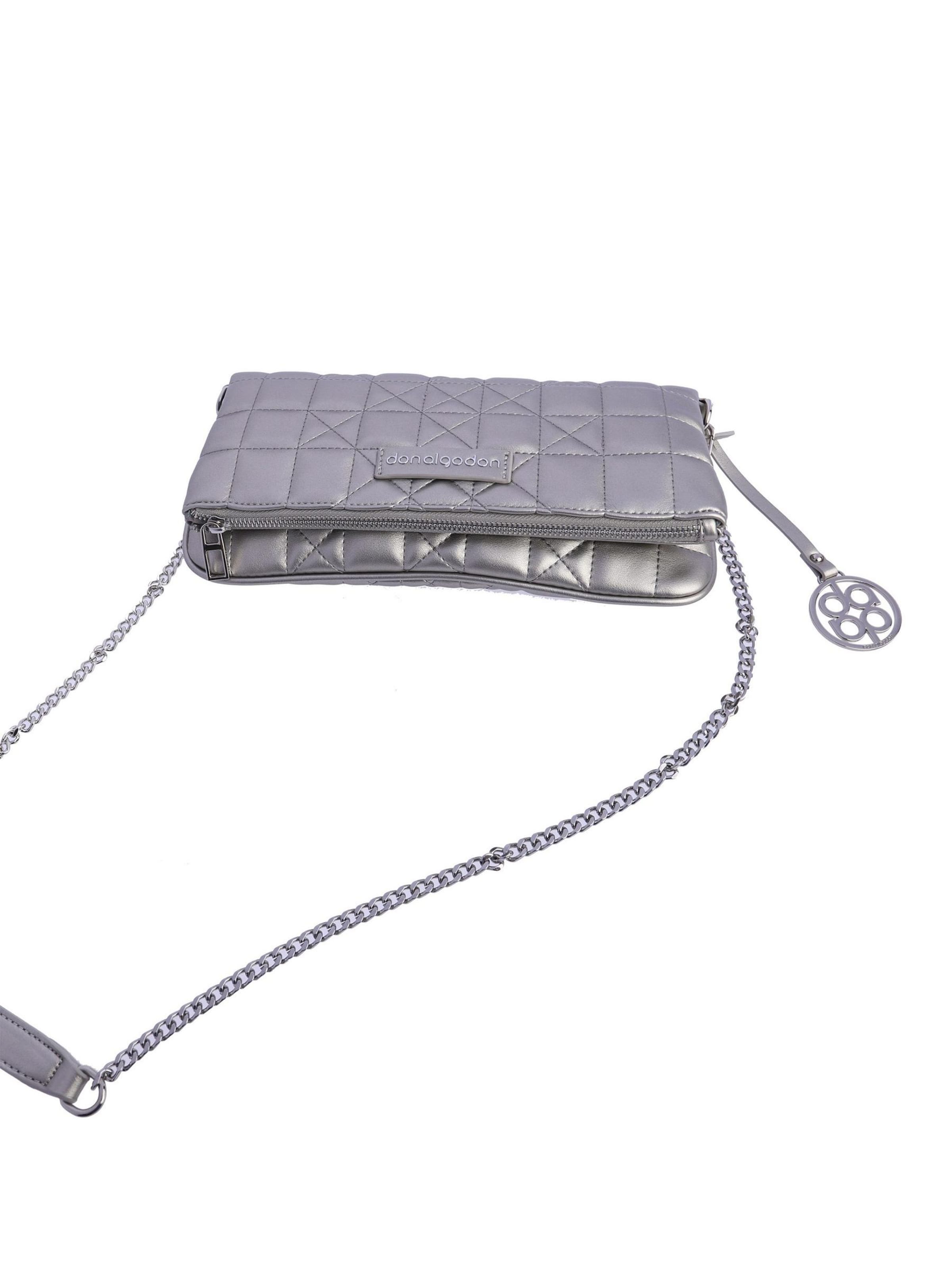 Don Algodon - Bolso de hombro 'Bolso bandolera para mujer DON ALGODON Milena de piel sintética con cremallera' en plata