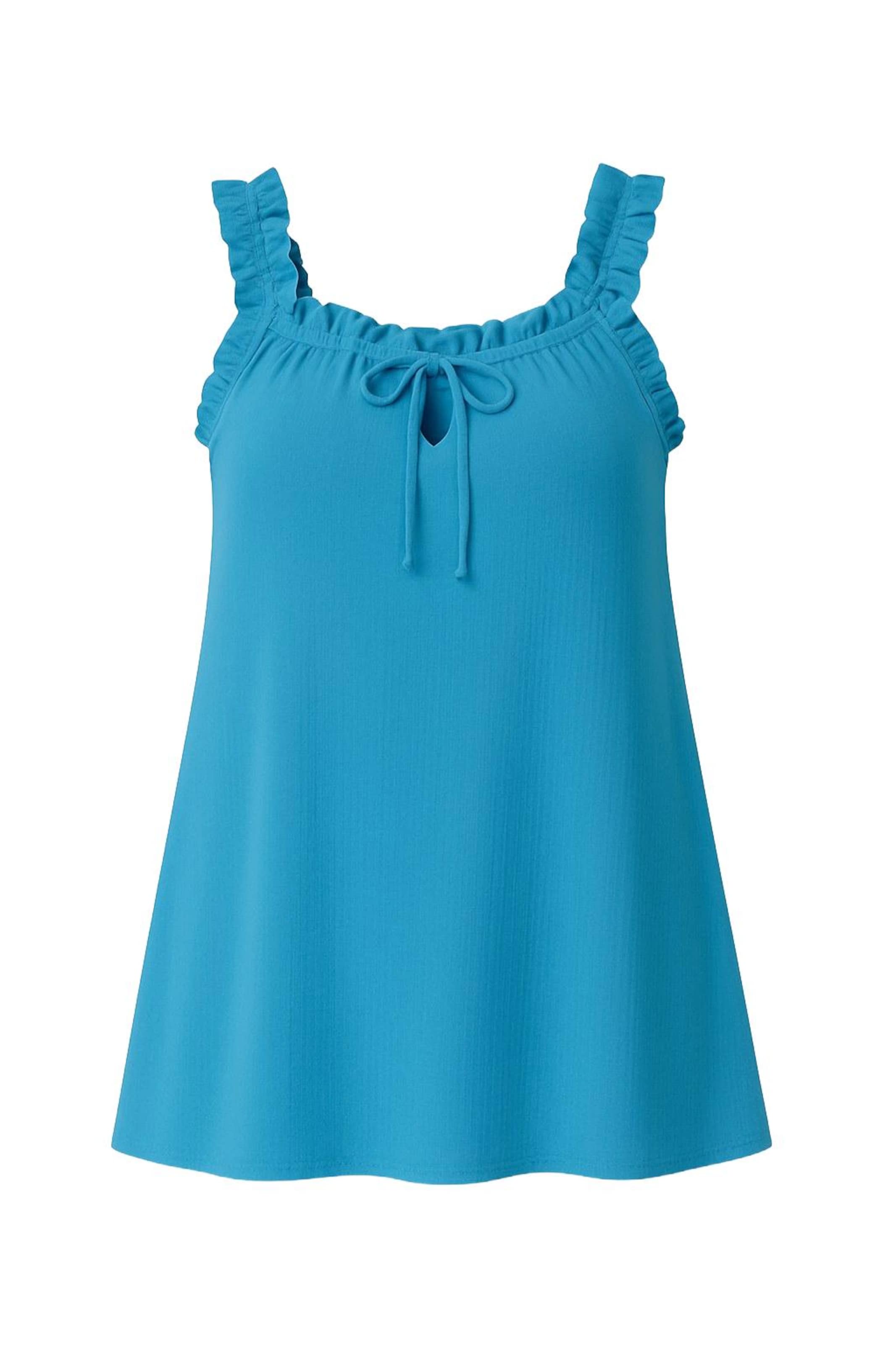 Shape Of You Top in Blauw: voorkant