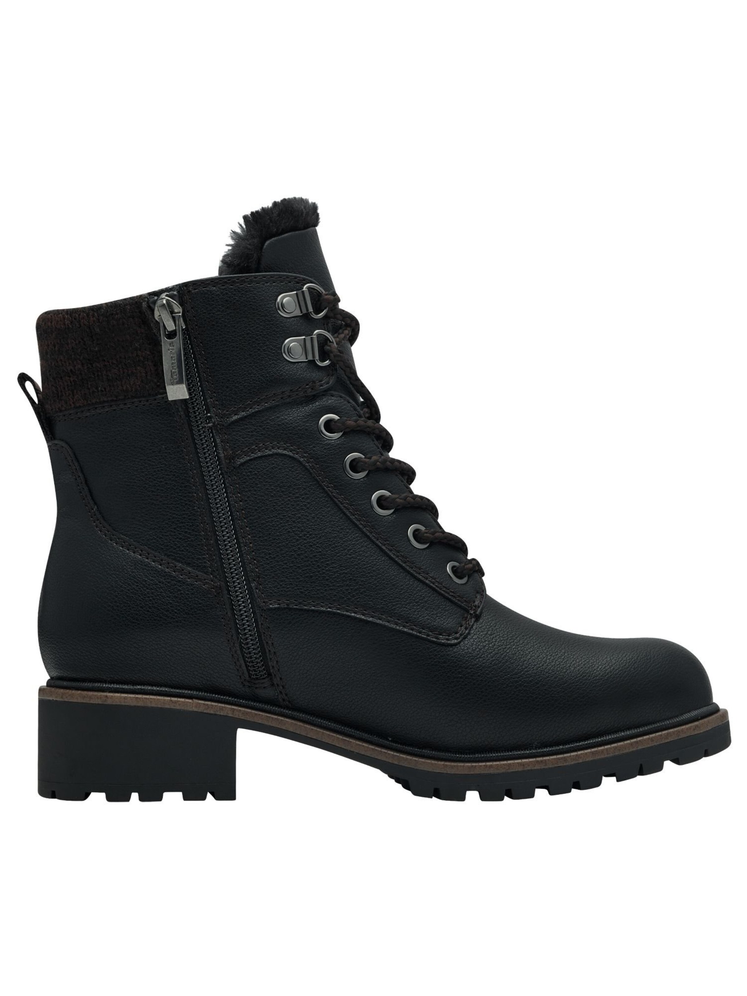 Tamaris Lace-up boot in Green