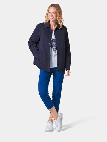 Goldner Jacke in Blau