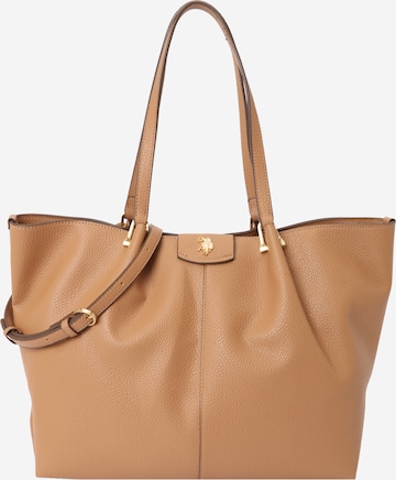 U.S. POLO ASSN. Shopper i beige: forside
