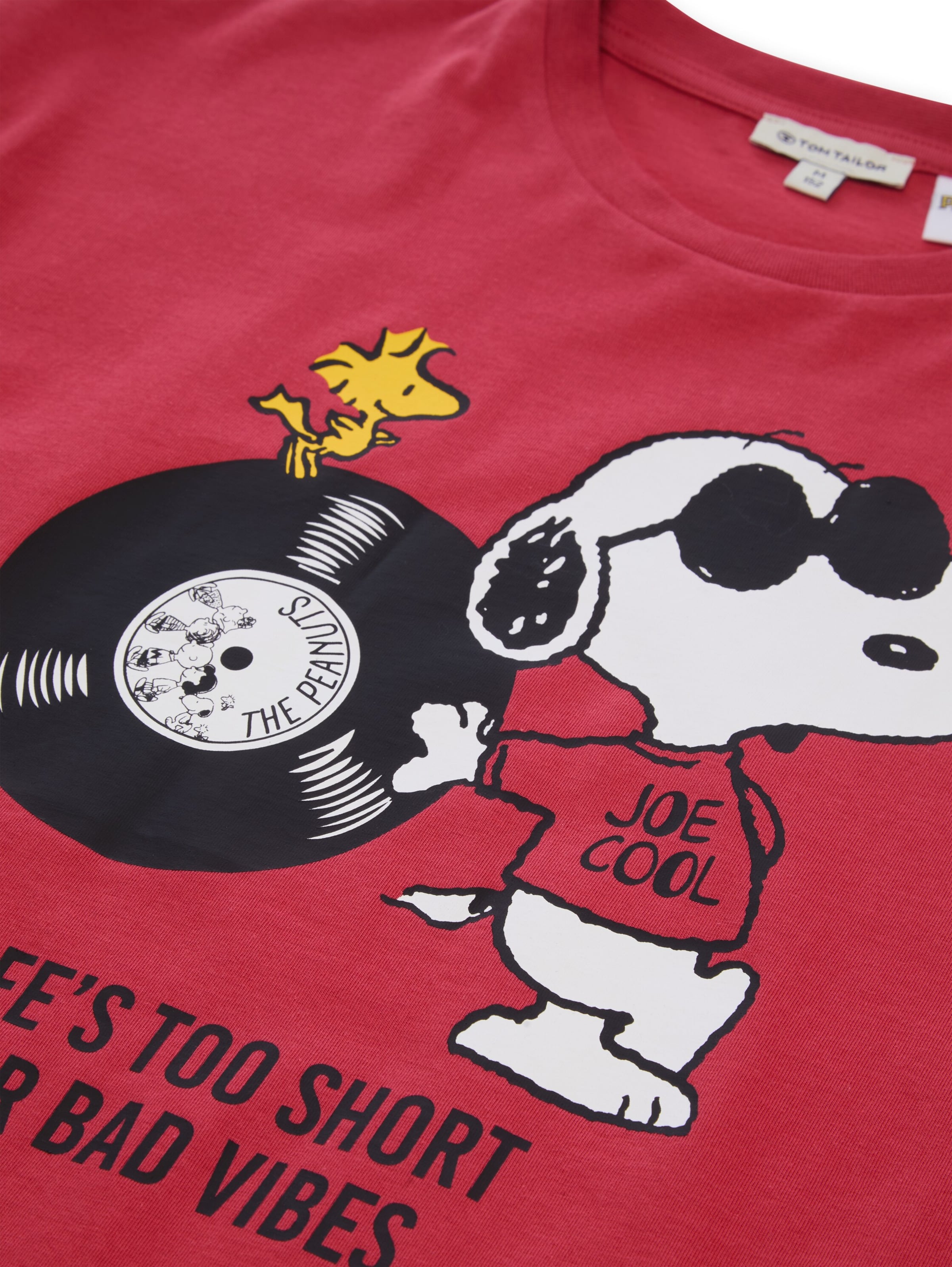 TOM TAILOR Shirt 'Peanuts' in Red