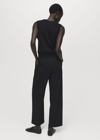 MANGO Wide Leg Hose 'Cristi' in Schwarz