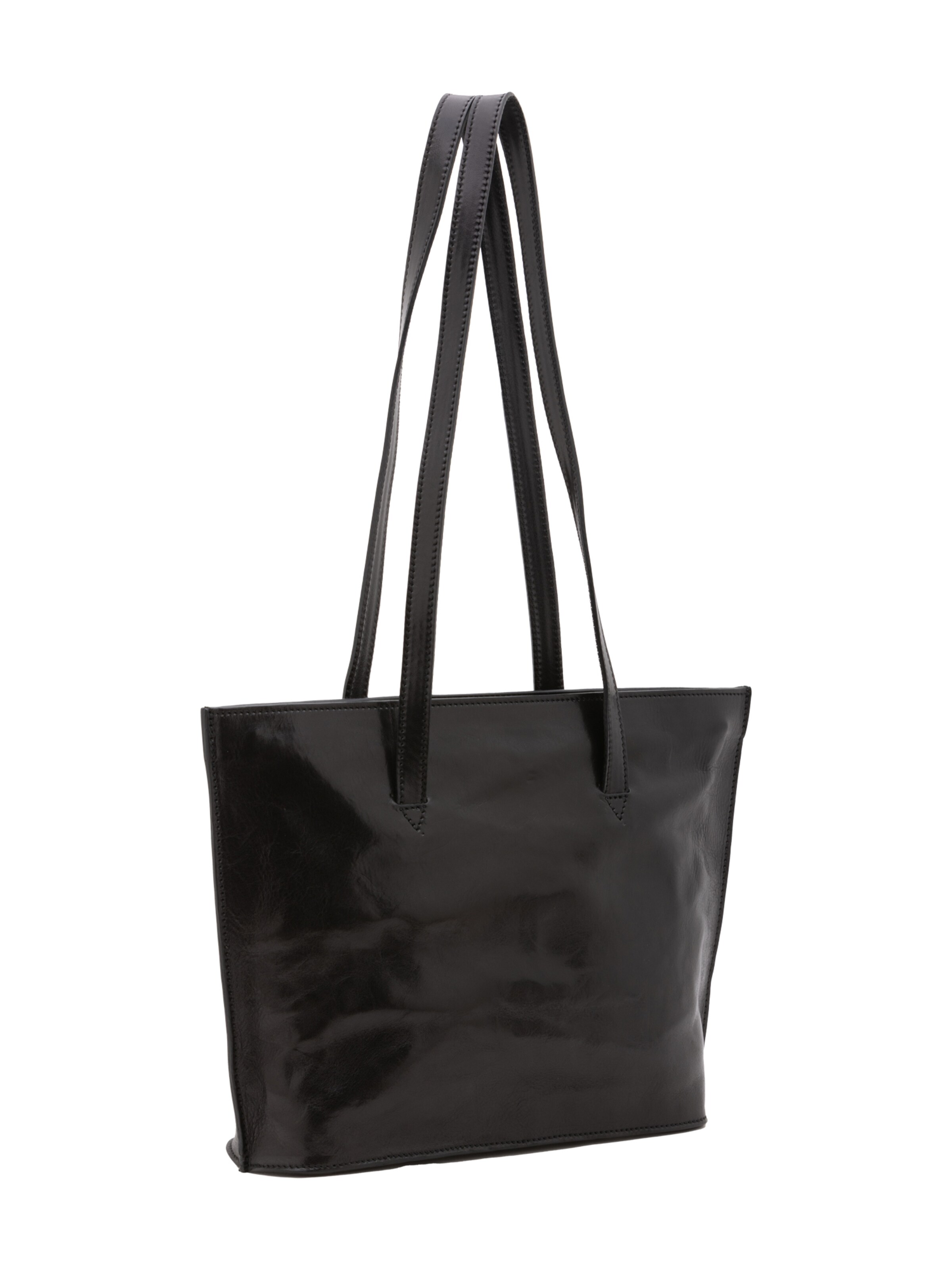 Borsa a spalla 'Borsa a Spalla Donna Pelle Vacchetta - Chiusura Zip Made in Italy' di I Fratelli in nero