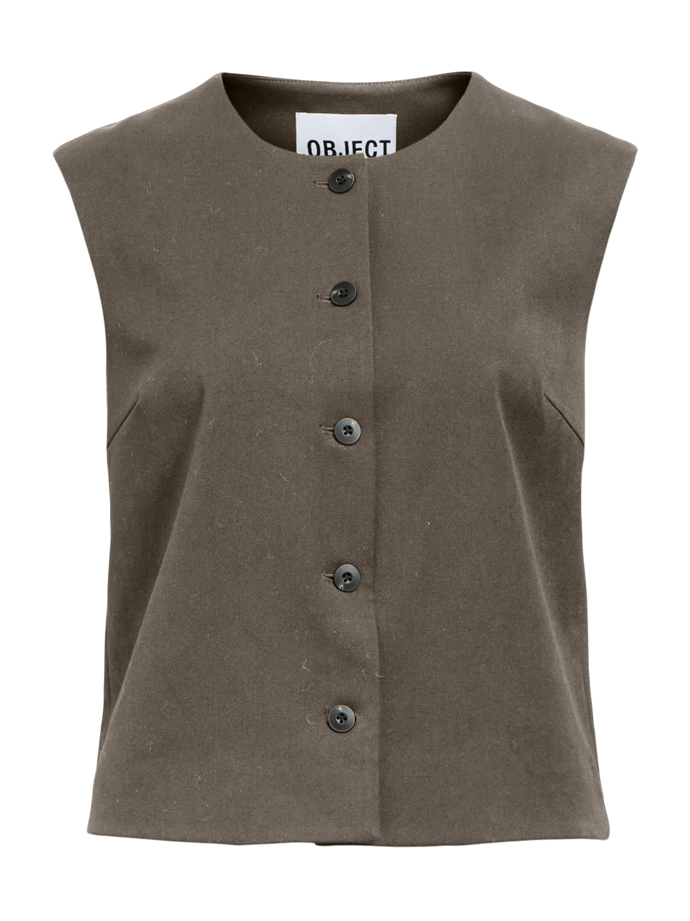 OBJECT Γιλέκο κουστουμιού 'OBJLISA' σε καφέ: μπροστά