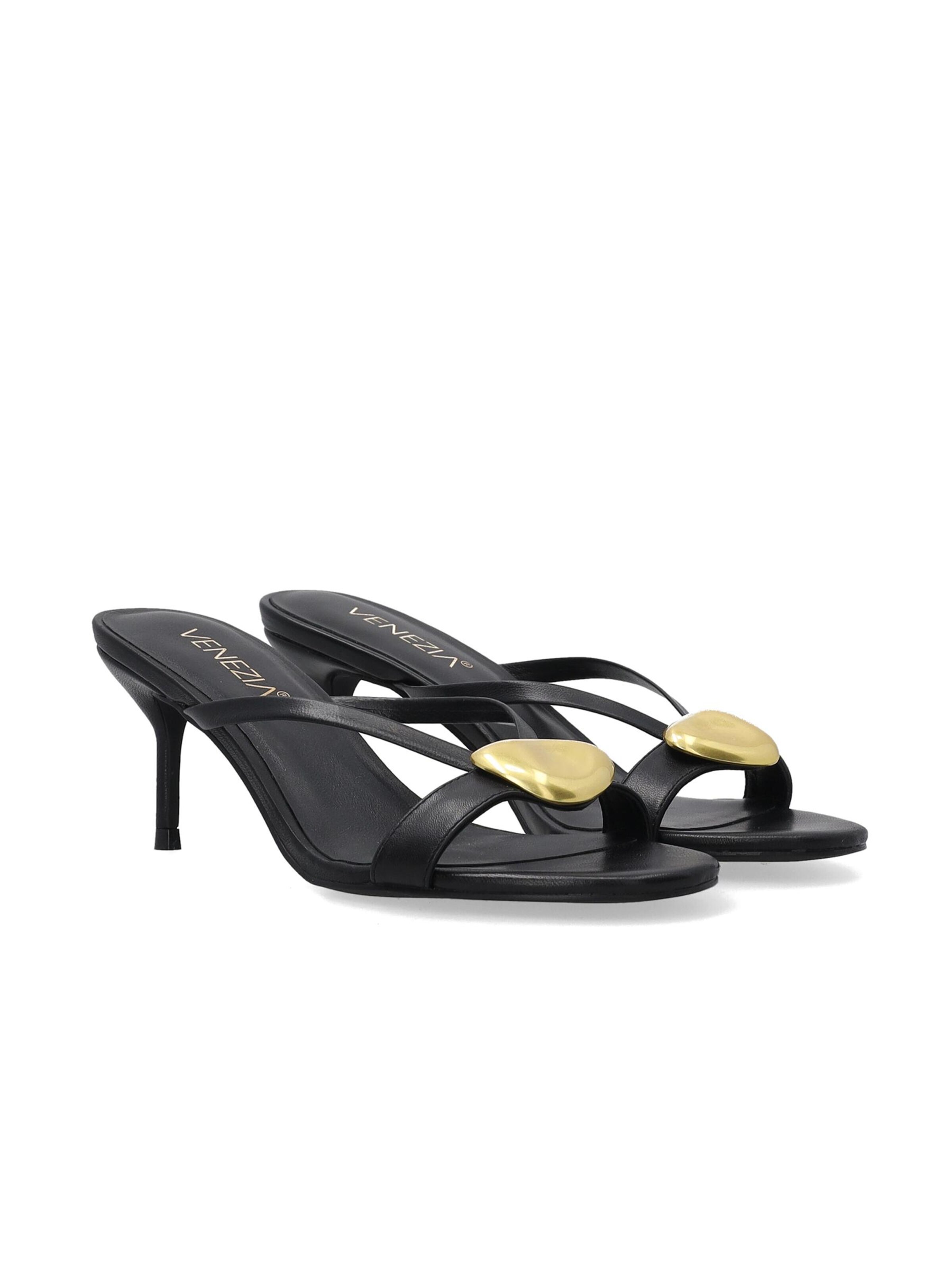 VENEZIA Pantolette 'Venezia' in Schwarz