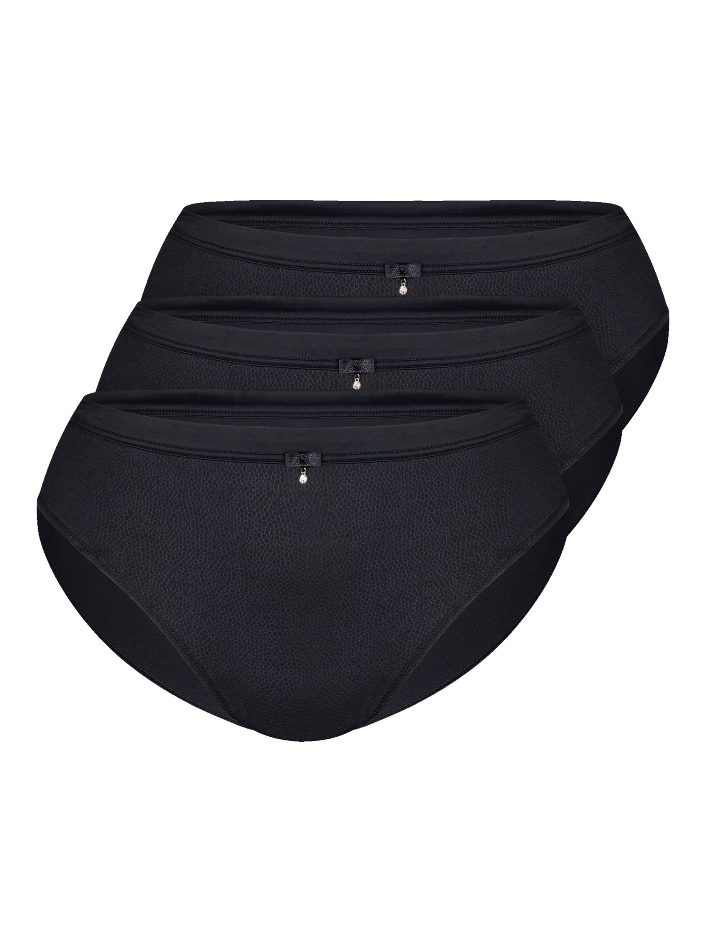 sassa Slip 'SENSUAL PEBBLE'‌‌‌‌‌‌‌‌‌ in Schwarz: Vorderseite