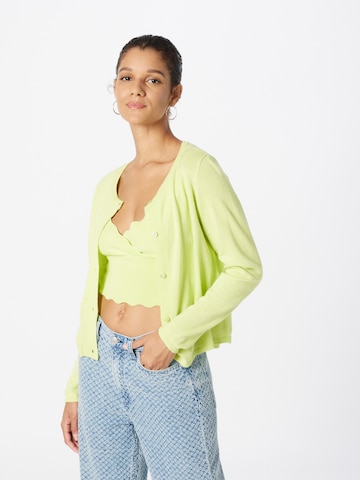 Trendyol Knit cardigan in Green: front